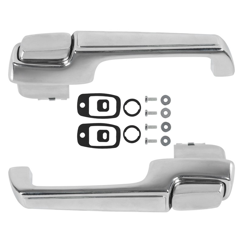 Chrome Pair Outside Door Handles For 1967-1972 Chevy C/K 10 20 30, GMC C/K 15 25 gallery