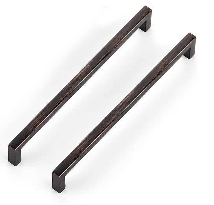 10 Pack Solid 7-1/2 Inch Center to Center Cabinet Handles Oil-Rubbed Bronze