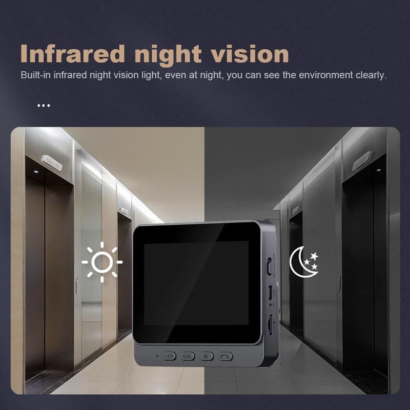4.3'' Wireless Smart Doorbell Intercom System 1080P HD Door Bell Cameras Monitor gallery