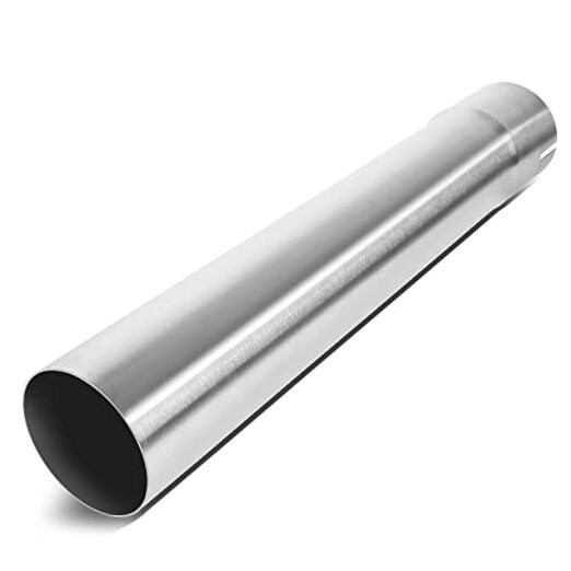 ZTL-PP-30-0-SS 18 Inch Straight Tube DIY 3.0 Inch 18″ Straight – Polished
