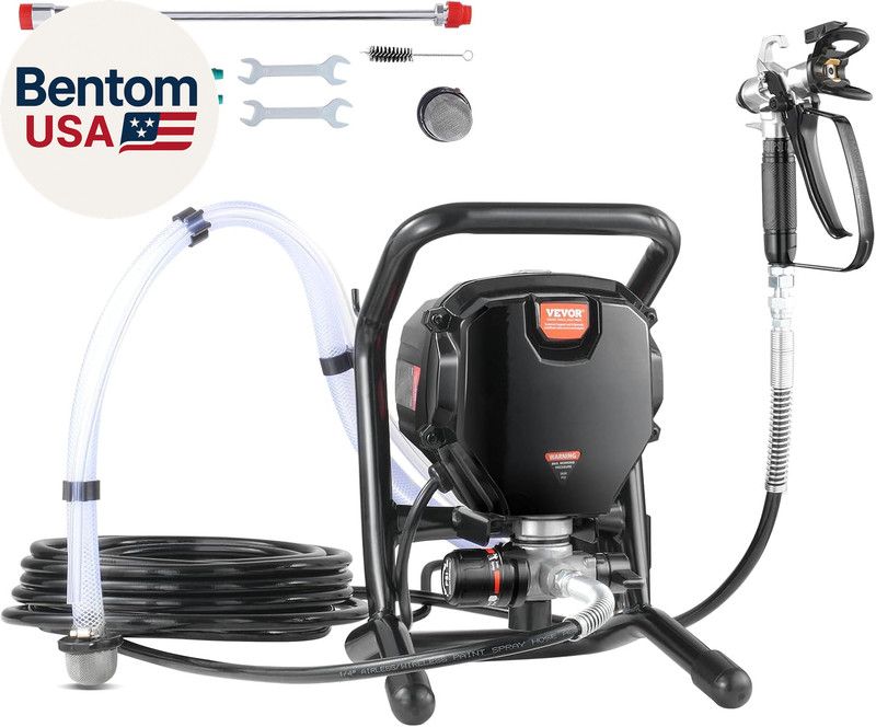 750W Stand Airless Paint Sprayer, 3000PSI High Efficiency Electric Airless Spray