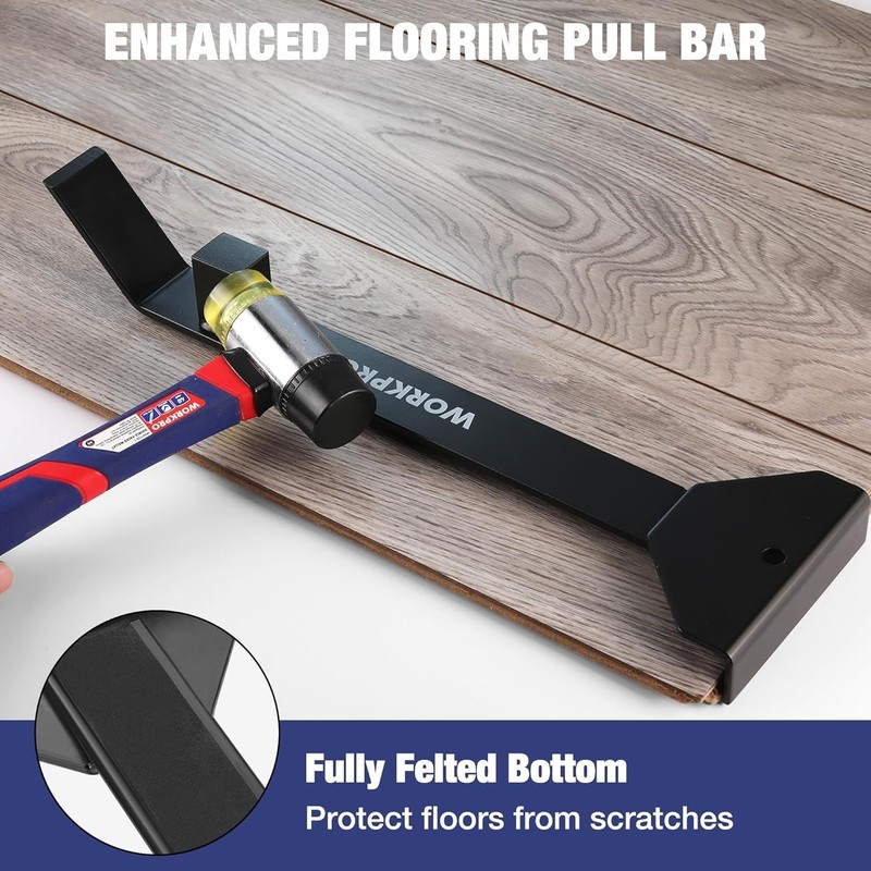 43PC Laminate Flooring Installation Kit- Rubber Mallet with Fiberglass Handle... gallery