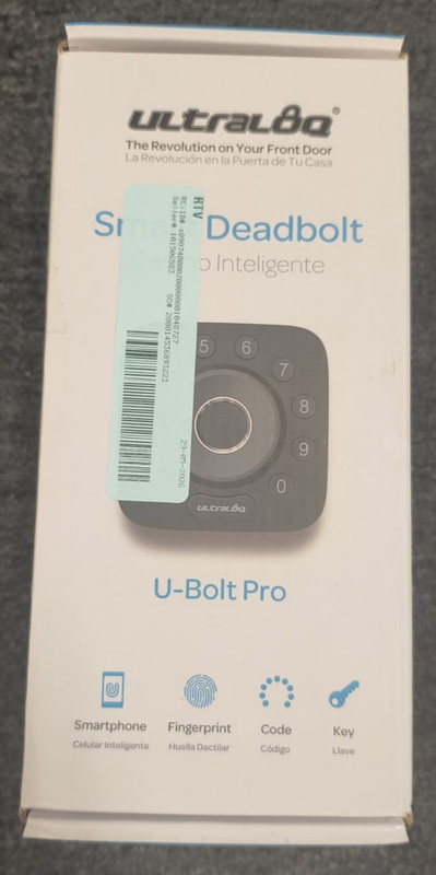 U-Bolt Pro Smart Lock Keyless Entry Lock with App Control Deadbolt - New , H1