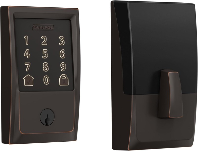 Schlage Encode Smart Wifi Deadbolt Lock for Front Door – Keyless Entry with App