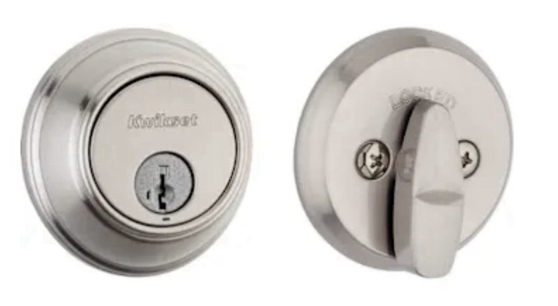 Kwikset 817 Series Key Control Satin Nickel Single Cylinder Deadbolt Smart Key