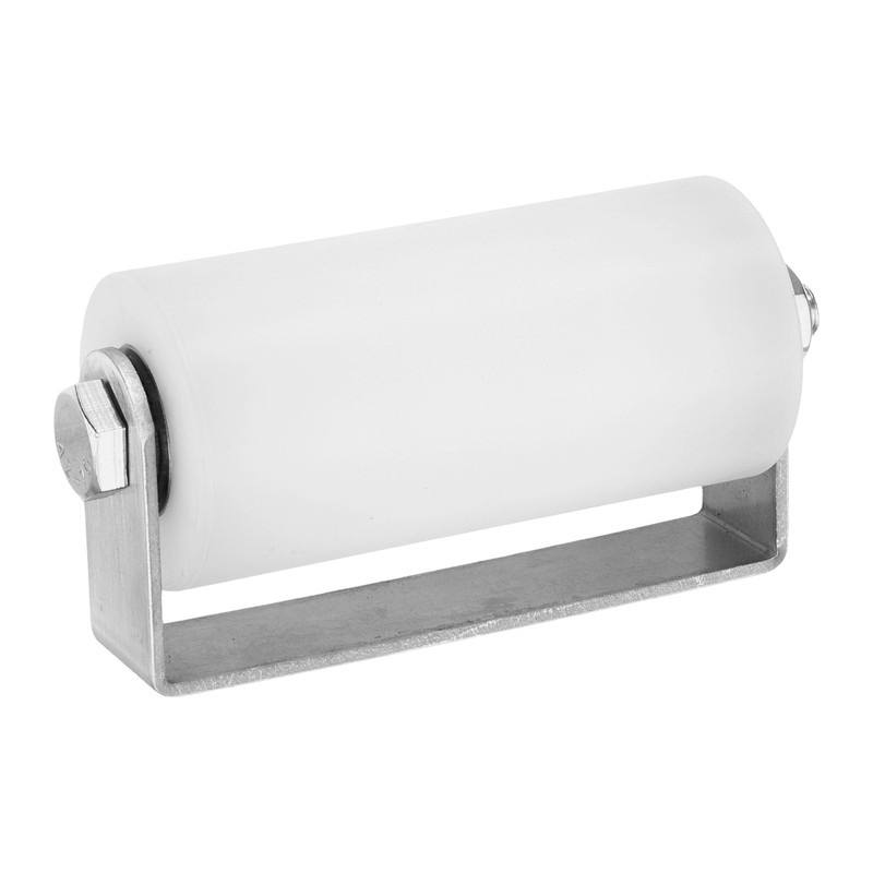 Slide Gate Guide Rollers, 4" Nylon Sliding Gate Guider 1.89" Dia, White