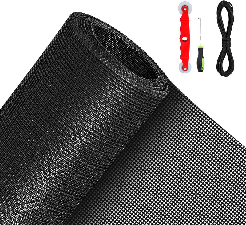 Pet Proof Window Screen Replacement Kit, 39″X118″ Durable High Hardness Screen M