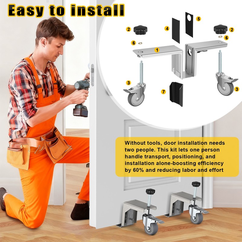 DSA-011 Heavy Door Installation Hardware Tool Kit, for 1-3/4" and 2-1/4" Doors gallery