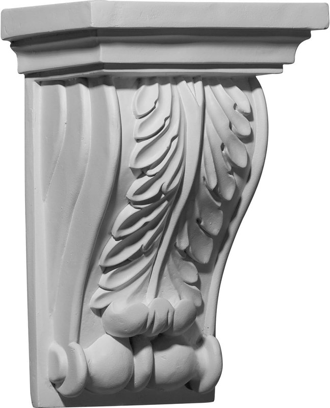 COR07X05X11WA 7 3/8-Inch W X 5 3/8-Inch D X 11-Inch H Wakefield Corbel , White