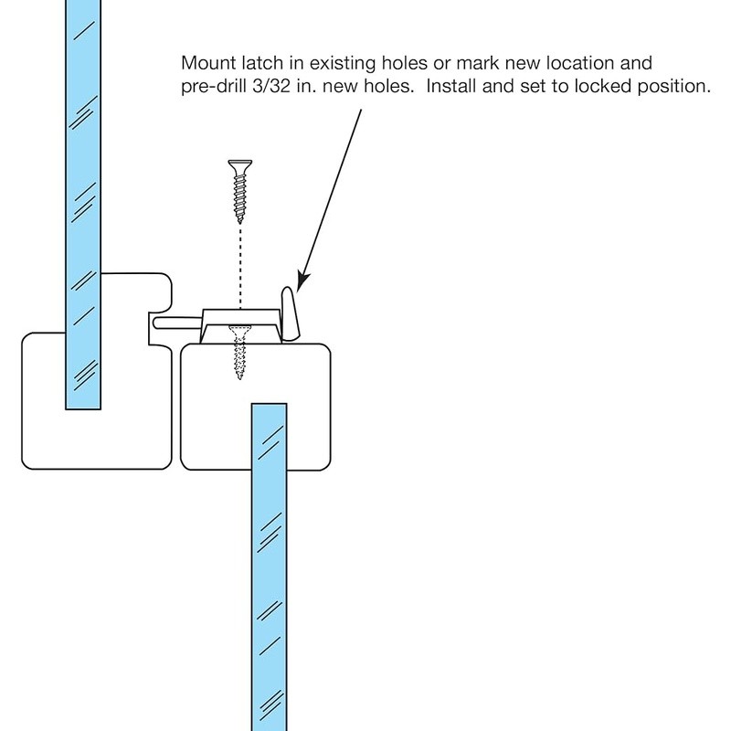 Window Sash Lock Sliding Windows Diecast Zinc Security Installation Included New gallery