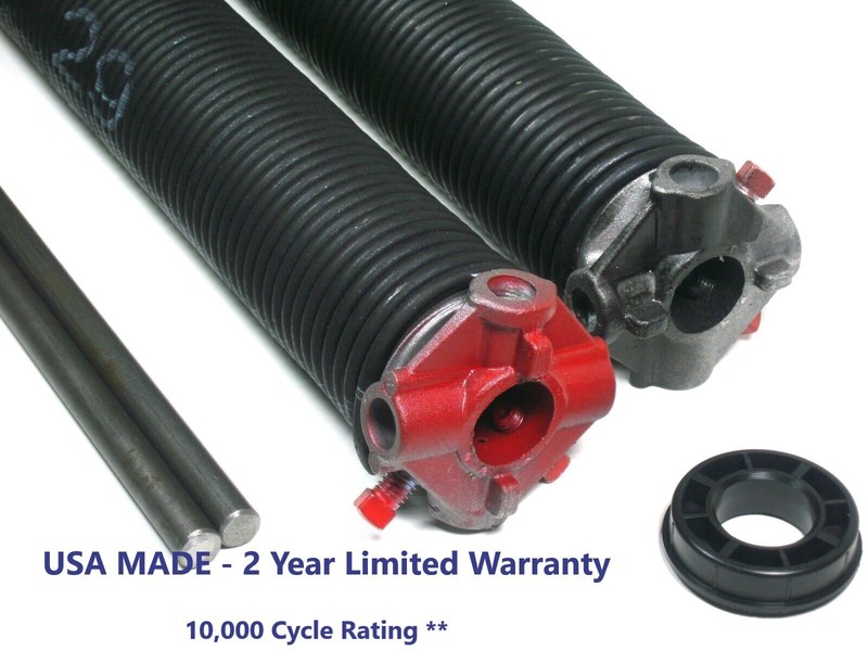 Garage Door Torsion Springs PAIR .207 x 2″ ID x Select Length – USA MADE*