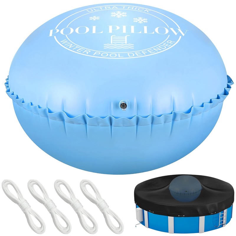 Pool Pillows for Above Ground Pools, Ultra Thick & Durable 4 X 4 Feet, Blue