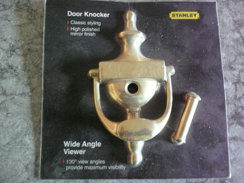 Stanley Door Knocker 130 degree Wide Angle Viewer Unused Factory Sealed Package