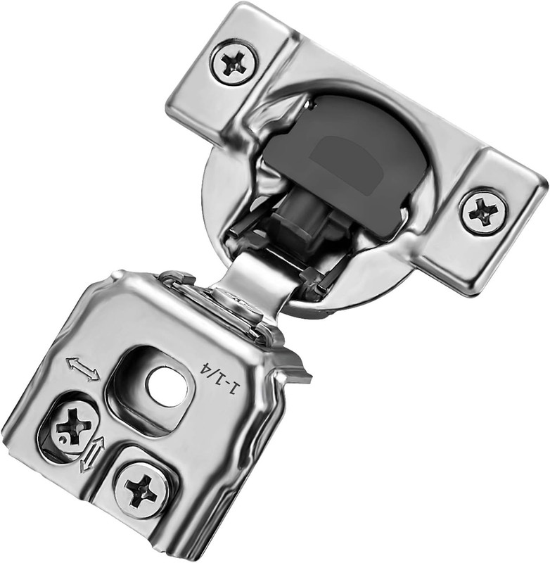 50 Pack Soft Close Cabinet Hinges Satin Nickel 1-1/4 Inch Overlay Kitchen gallery