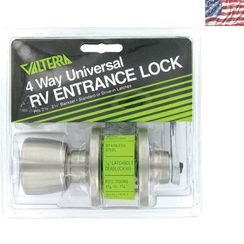 Universal Knob/Lever Lockset – 1/2 Inch Latch Bolt for 1-5/8 Inch Thick Doors