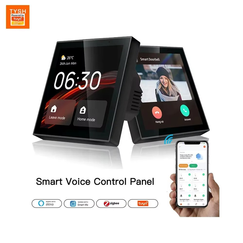 Tuya Control Panel Smart Home Control Panel Tuya Smart Panel Built-In Alexa Gate