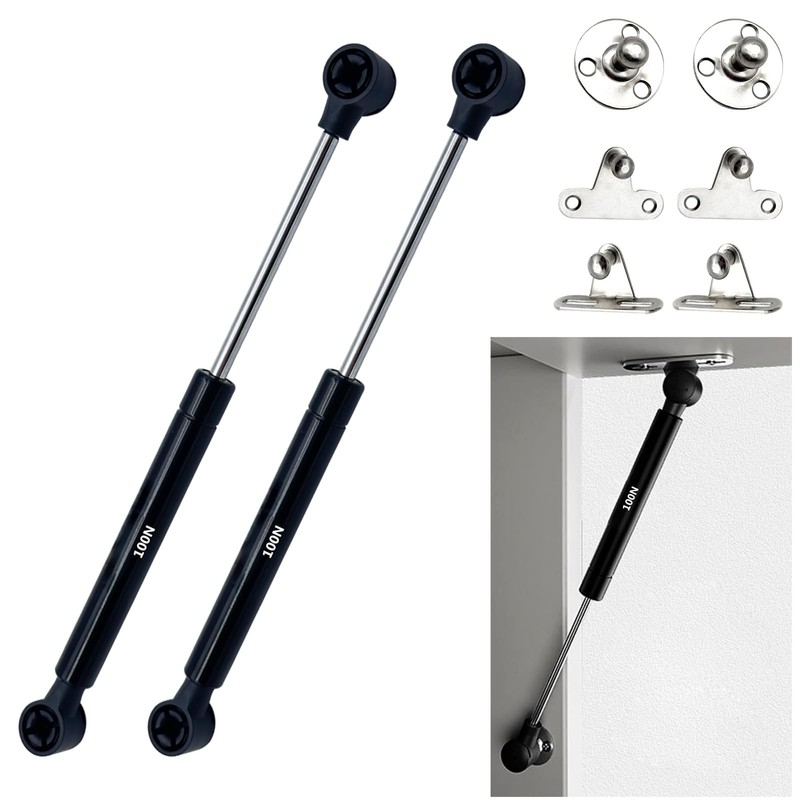 2PCS 100n/22lb Gas Struts,10 Inch Gas Spring Hinge,Gas Strut Lift Support,Toy...