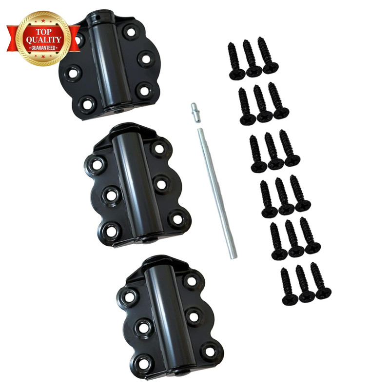 Door Spring Hinges, 2-3/4", Each Set Including 2 PCS Self Closing and 1 PC Adjus gallery