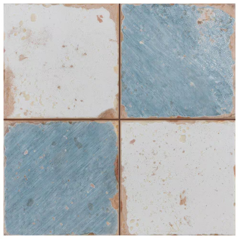 Artisan Damero Azul 13 In. X 13 In. Ceramic Floor and Wall Tile (12.0 Sq. Ft./Ca