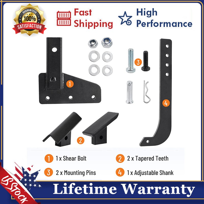Hitch Lawn Mounted Ripper Middle Buster Plow for ATVs/UTVs Tractor W/2″ Receiver