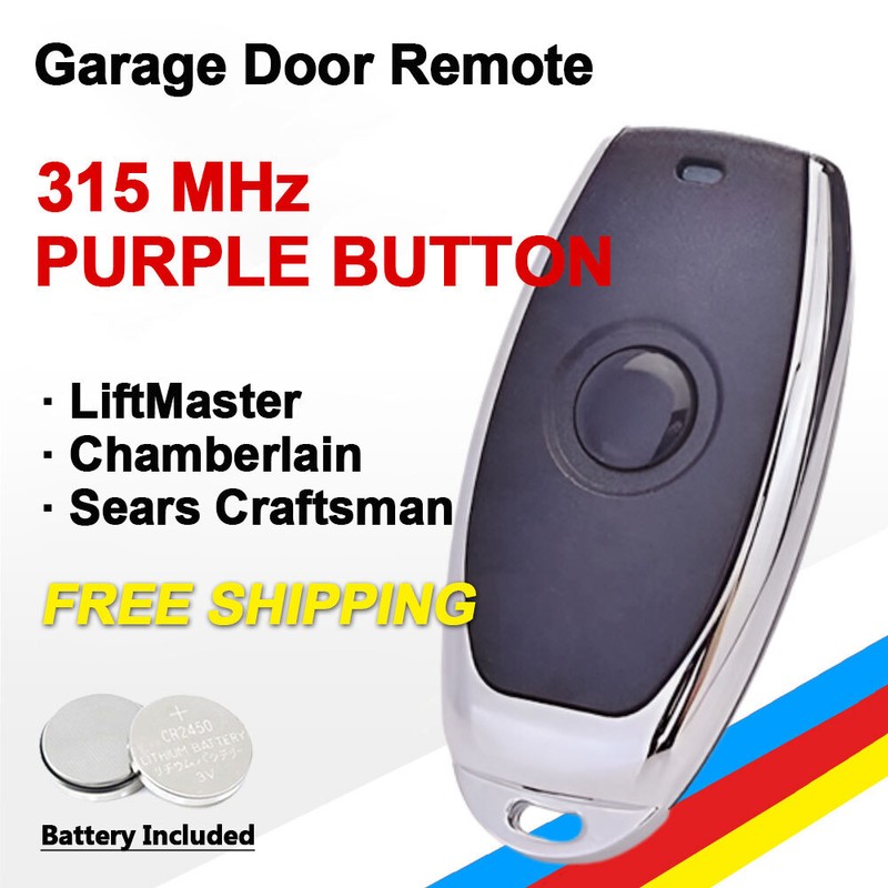 Remote For Chamberlain 371LM LiftMaster Garage Door Opener Purple Learn Button gallery