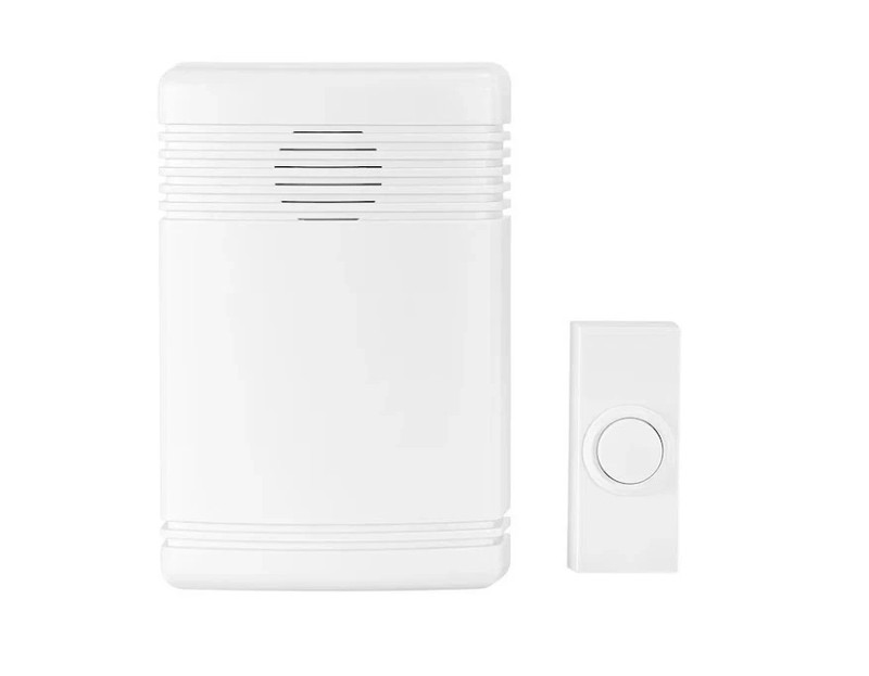 UTILITECH #6291125 WIRELESS DOOR BELL DOORBELL 2 MELODIES, BATTERY OPERATED. gallery
