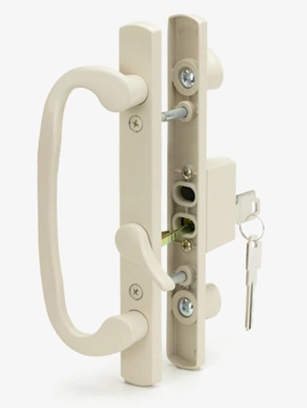 Legacy 8.5″ Almond Sliding Patio Door Handle Set with Keys
