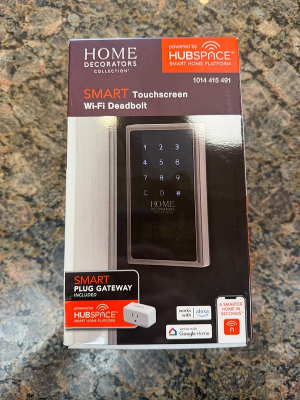 Home Decorat Wi-Fi-Enabled Smart Deadbolt Smart 1014 415 491