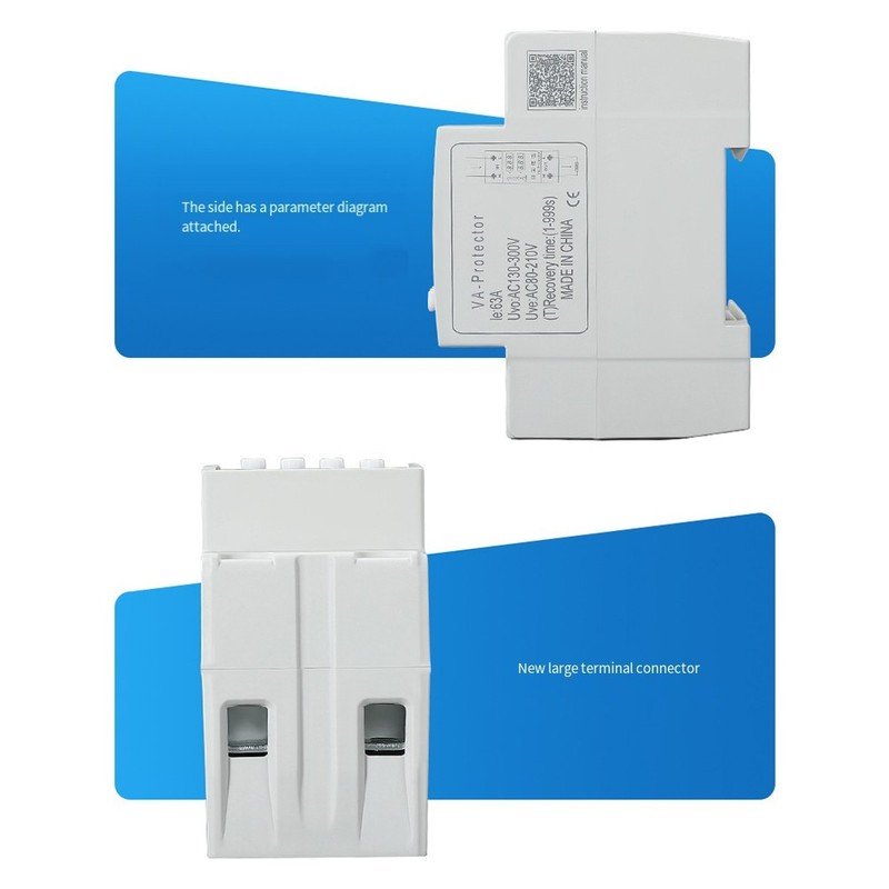 Smart Voltage Protector Device with Dual Display and Over Under Current Relay gallery