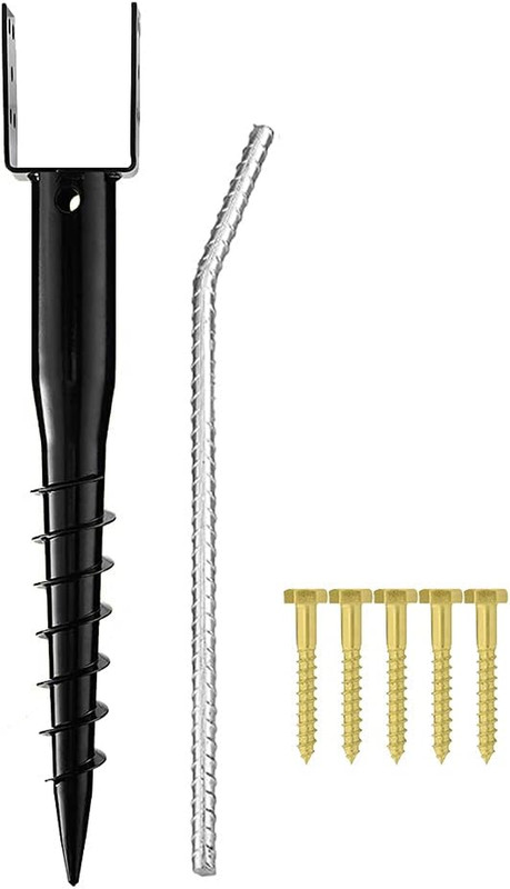 27 Inch No Dig Ground Anchor Screw In Post Stake Heavy Duty Fence Mailbox Suppor