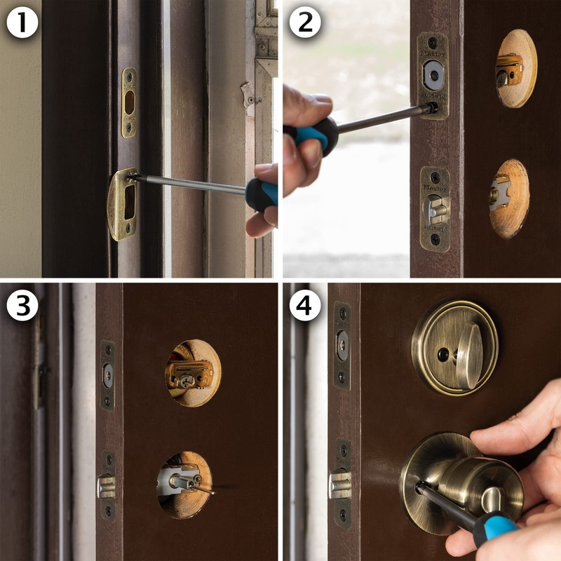 Master Lock Keyed Entry Door Lock, Single Cylinder Deadbolt with Matching Tul... gallery