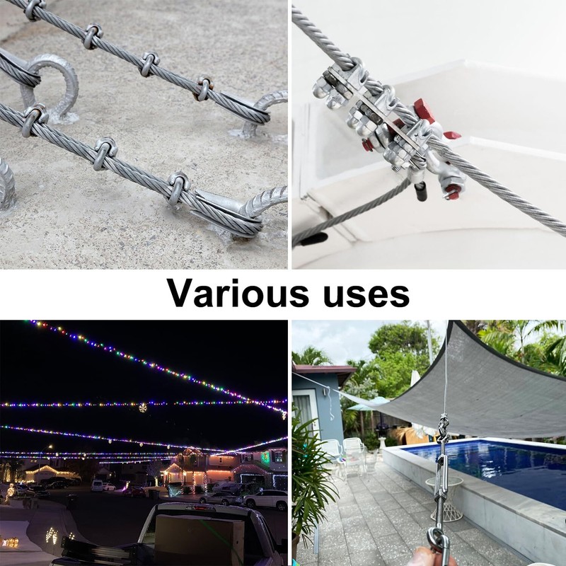 Stainless Steel Wire Rope Cable Dia 0.3mm-20mm 304 A2 7x7 7x19 Balustrade Fence gallery