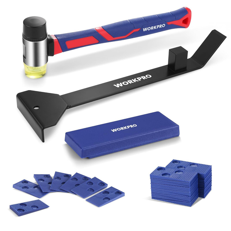 43PC Laminate Flooring Installation Kit- Rubber Mallet with Fiberglass Handle, 1 gallery