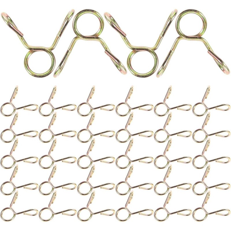 Single Wire Spring Clips 4 - 75mm / Silicone Hose Pipe Air Fuel Band Tube Clamp gallery