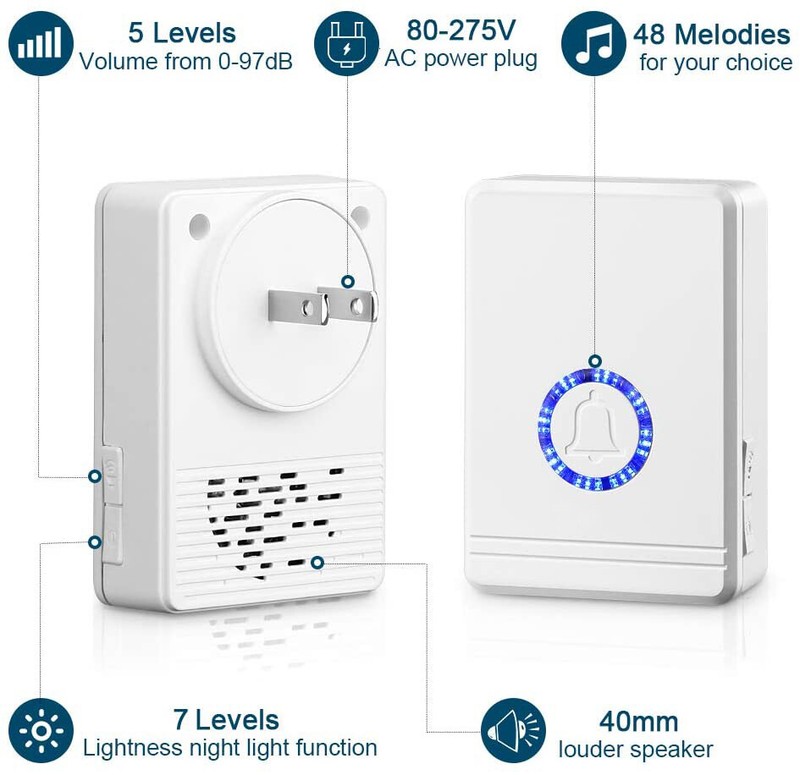 Wireless Window Door Open 48 Chime Entry Security Alarms Doorbell with 2 Sensors gallery