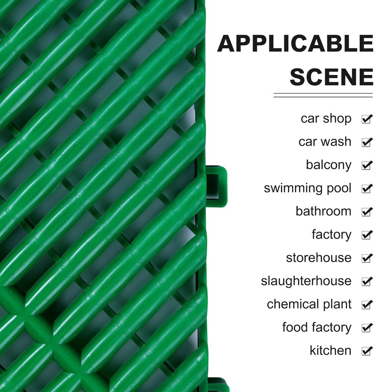 34/68Pcs Interlocking Garage Floor Tiles Vented Water Drainage 15.7"x15.7''x0.7" gallery