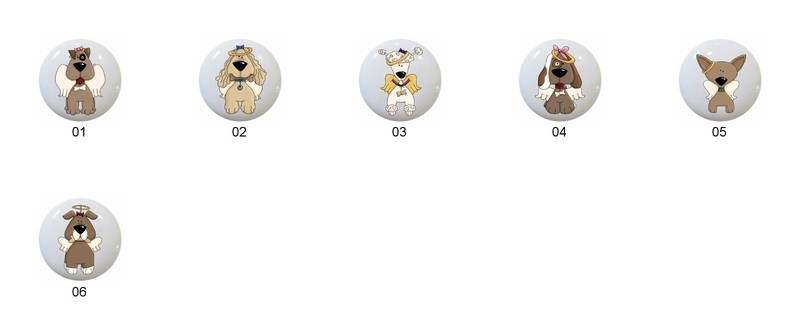 All Dogs in Heaven by DIG on 1.5″ DECORATIVE Cabinet PULLS Dresser Drawer KNOBS