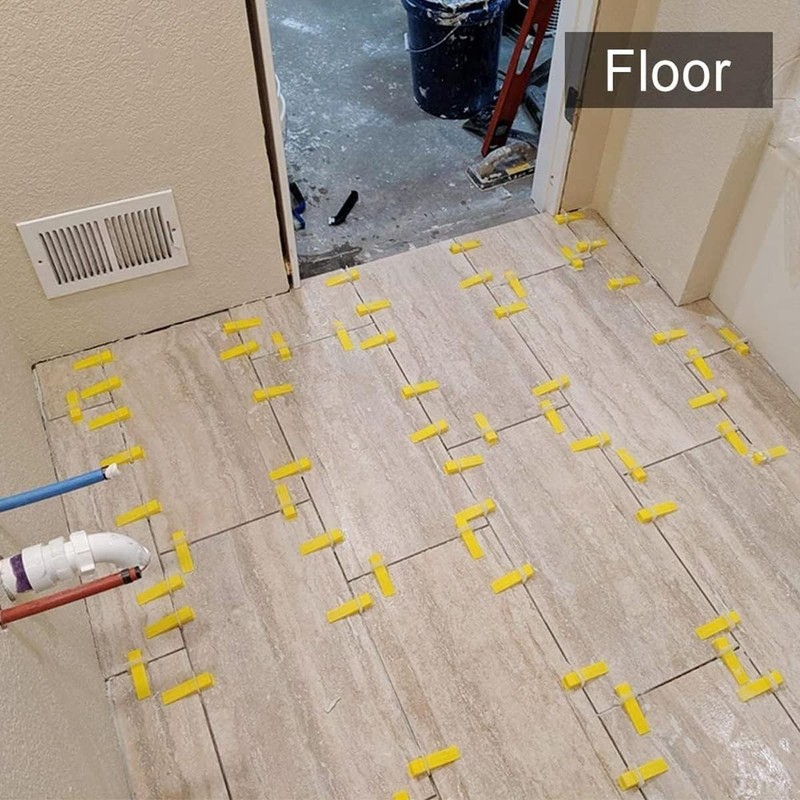 Professional Tile Leveling System - 300 Clips, 100 Wedges, and Tile Plier Set gallery