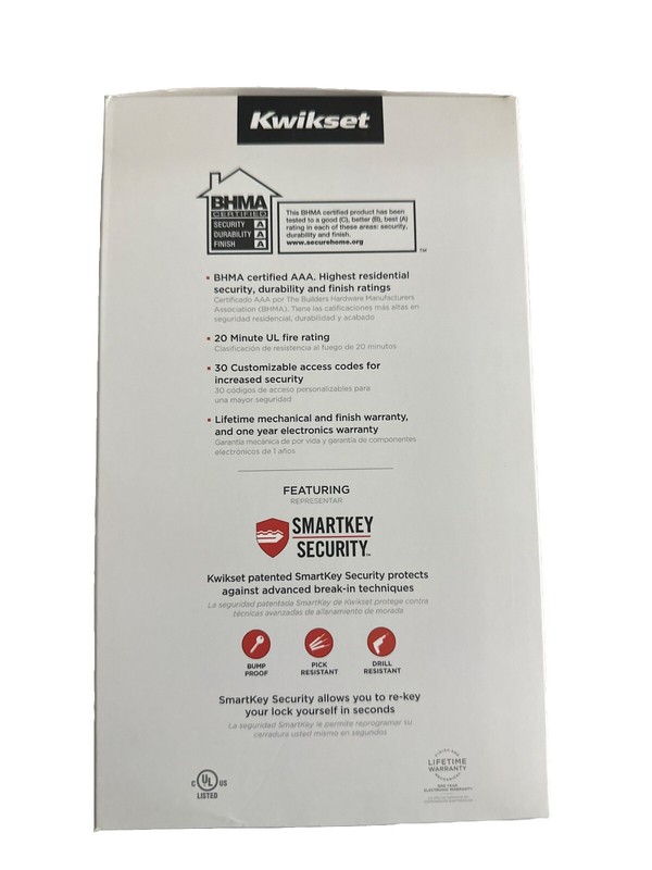Kwikset SmartCode 917 Entry Traditional Residential Electronic Lever - 99170-001 gallery