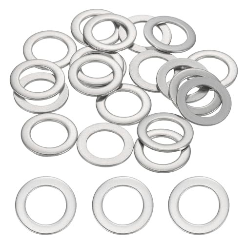 Pcs M10 Stainless Steel Flat Washers Round M10, 10mm ID 16mm OD 1mm Thick 20 gallery