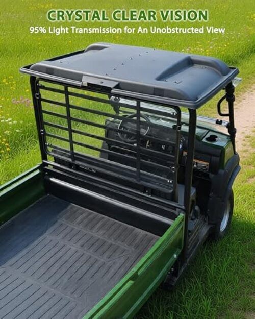 Kawasaki Mule Windshield - 1/5" Thick - One-Piece gallery