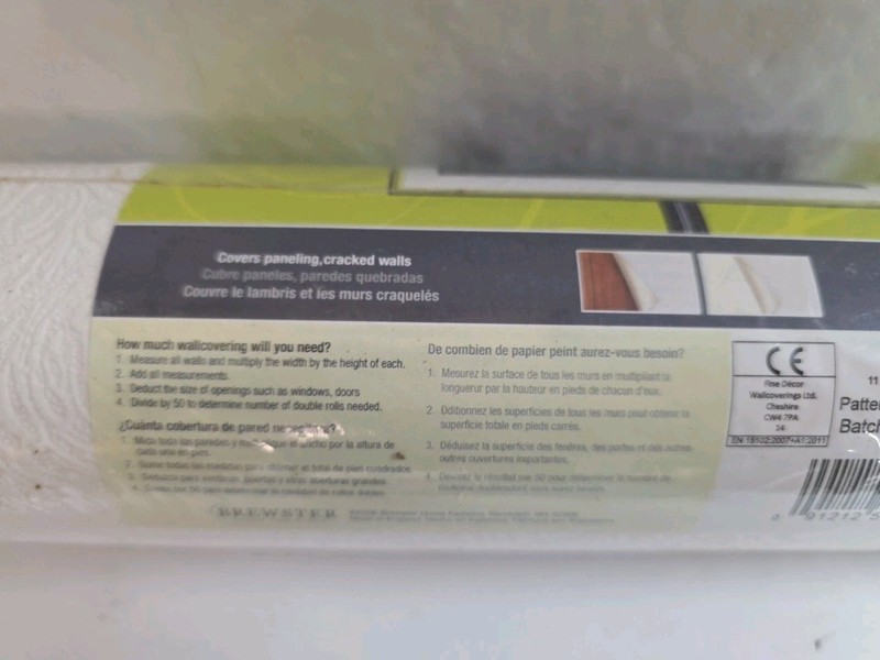 Easy Textures Paintable Double Roll Wallpaper by Brewster Pattern #99898 New gallery