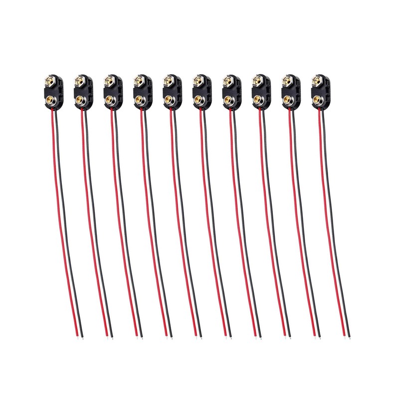 10PCS For Science Projects 9V Battery I-Type Clip Connector Hard Shell Accessory gallery