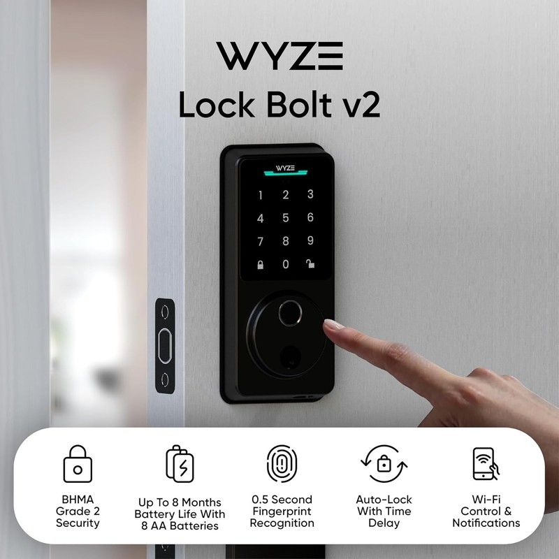 Biometric Smart Lock v2 with Wi-Fi & 8- Battery Life - Effortless Security gallery
