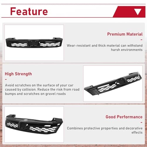 Front Grille Compatible with 2012 Honda Civic 4 Door Sedan JDM Style gallery