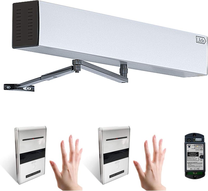 Olide Wireless Touchless Swing Door Operator with 2pcs Hand Sensor Switches