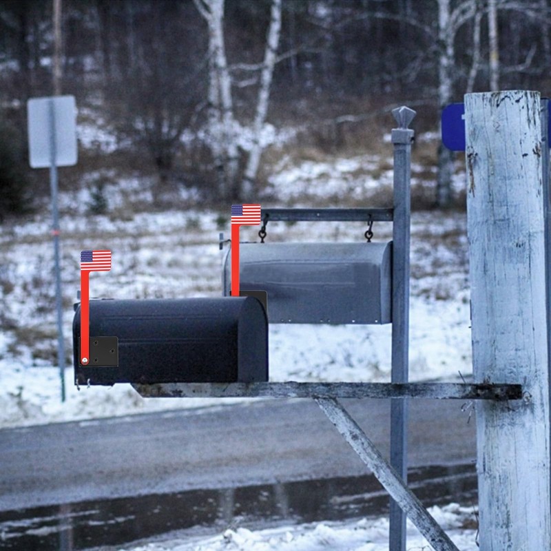 Mailbox Flag Kit, Red, Universal Fit for Standard Mailboxes, Weather Resistan... gallery