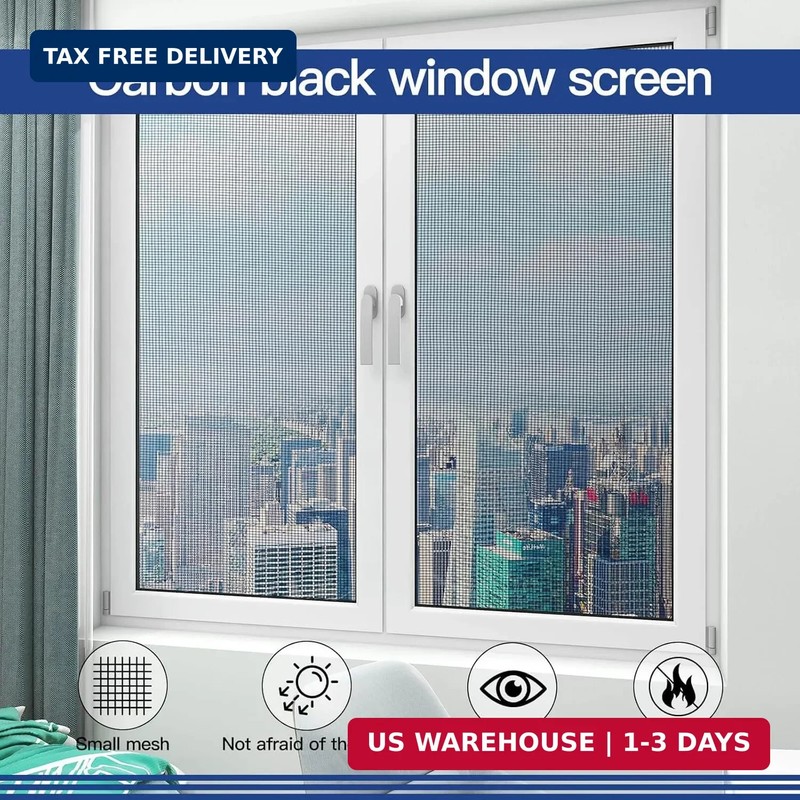 Window Screen Door Repair Kit Include Window Screens Mesh 48"x118" with All Tool gallery