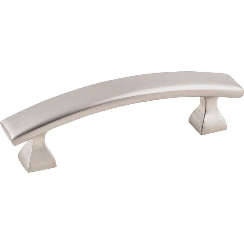 KasaWare 4 In. Overall Length Satin Nickel Flared Foot Square Pull (8-Pack)