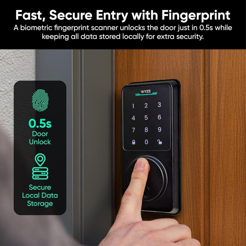 Biometric Smart Lock v2 with Wi-Fi & 8- Battery Life - Effortless Security gallery